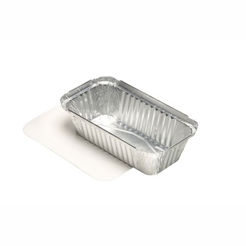 Starpak, Schalen, aluminium + ingelegd deksel, PE-gecoat hoekig 0,7 l 4,9 cm x 10,3 cm x 19,5 cm