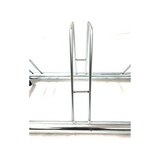 thumbnail of Andrys - Rastrelliera Porta Biciclette a Terra Senza Ancoraggio, Posti Alti e Bassi, in Acciaio Zincato Freddo, Argento, 77 x 42 x 40 cm, 3 Posti