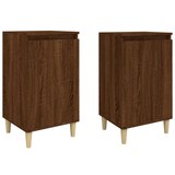 thumbnail of Tables de chevet 2pcs chêne marron 40x35x70cm bois d'ingénierie – Modèle Parfait Nuit
