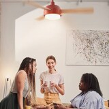 thumbnail of Ventilador de Techo Retro Silencioso con WiFi Rojo 122cm | UNIVERSALBLUE