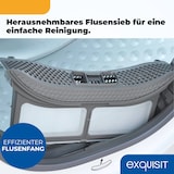 thumbnail of Exquisit Wärmepumpentrockner, 7kg Fassungsvermögen, vollelektronisch, 16 Programme, Knitterschutz, TWP701-030E weiß