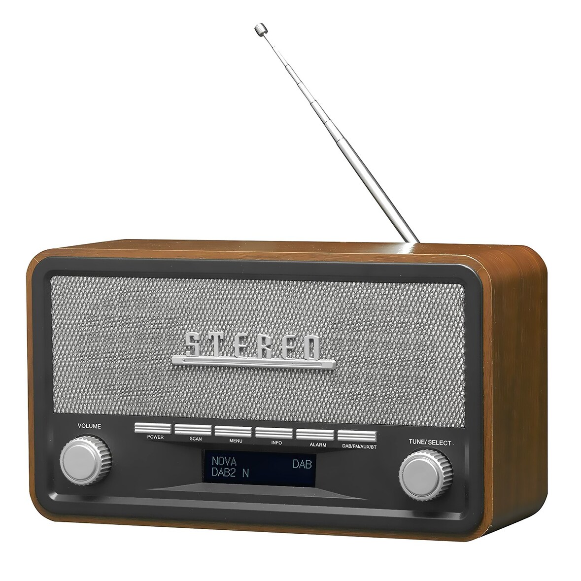 Radio portable, enver Electronics DAB-18  2x2W - Personnel Analogique et numérique WOOD - Radios portables, FM, DAB+