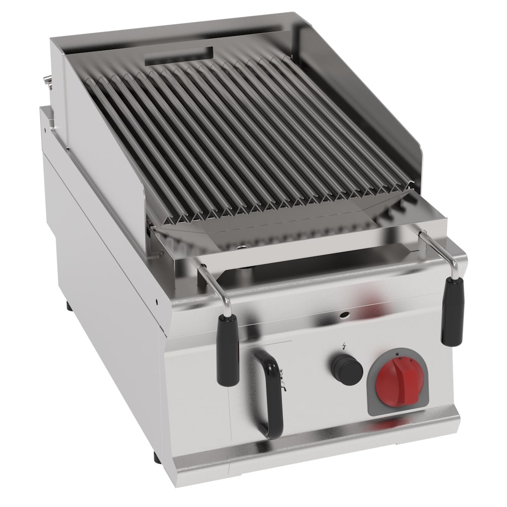 EURAST - Barbecue à gaz de lave sur table - 400x700x280 mm - 8 Kw - 47741317