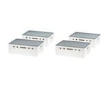 thumbnail of 4 Stück Weiß E2 Kisten 600x400x200 mm Fleischkasten Lagerkiste Metzgerkiste mit 4 grauen Deckeln