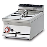 thumbnail of Friggitrice da banco a gas con vasca 13 lt cm 31,5x34,5x22,5h cesto 28x29x10h misure cm 40x 70,5x 28h modello F13T-74G