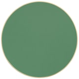 thumbnail of Plateau de table rond blanc avec cerclage doré 60 cm vert mat/doré