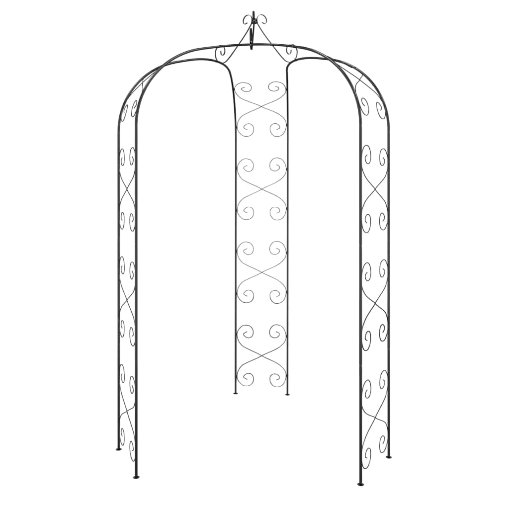 Arche de jardin Noir Ø180x255 cm Acier Modèle AbriEspace 183