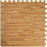 thumbnail of tectake Ensemble de 12 Dalles Carrées EVA - Tapis de sol, Sport - Set de 12 imprimé bois