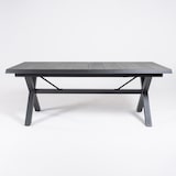 thumbnail of Mesa de jardim, extensível 202 a 264 cm, alumínio e cerâmica, cor antracite, 202/264x102x78 cm