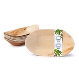 thumbnail of onlyleaf 200 Stück Einwegschale 20cm Palmblattschale Schiffchenform Einweggeschirr Palmblatt Boot biologisch abbaubar biologisch kompostierbar