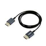 thumbnail of ROLINE 4K HDMI Ultra HD Kabel mit Ethernet, ST/ST, ultra-slim, koaxial, schwarz, 2 m