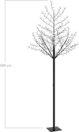 thumbnail of Weihnachtsbaum 600 LEDs Blaues Licht Kirschblüten 300 cm