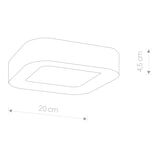 thumbnail of Candeeiro de teto LED PUEBLA 12W Grafite Alumínio Plástico LE35687