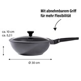 thumbnail of STONELINE® Imagination PLUS Wok 30 cm, mit abnehmbarem Griff, mit Glasdeckel