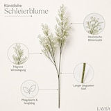 thumbnail of LAYBA Kunstblumen 3er Set Weiß Creme 65 cm Schleierkraut Dekozweige