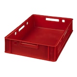 thumbnail of 8 Stück E1 Kisten 600 x 400 x 125 mm Fleischkasten Lagerkiste Metzgerkiste in rot