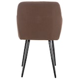 thumbnail of Set van 2 eetkamerstoelen Shila bruin/Stof