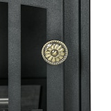 thumbnail of Chimenea de bioetanol de pie con tanque de 0,9 L apagallamas de acero inoxidable tiempo de combustión 3H para interiores 20-25 m² 45x28x54 cm negro