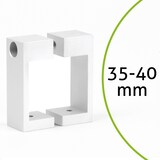 thumbnail of MonLines MBRE40W Befestigungsrechteck für Rohre 35-40mm weiß