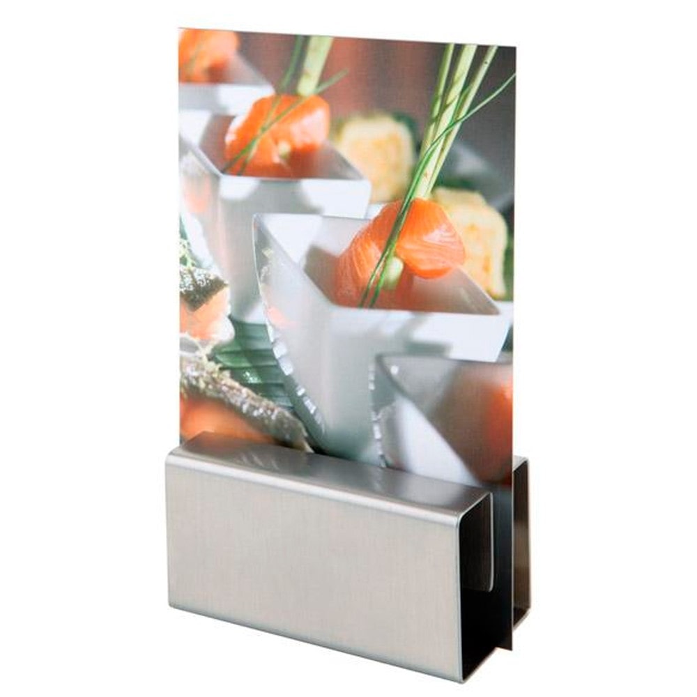 Porta Cartas de mesa inoxidable. SET 2 piezas