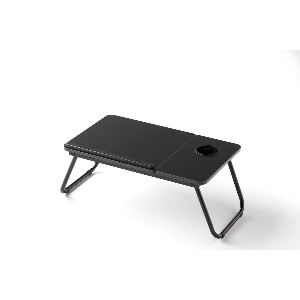 KITHOME - Mesa Plegable Auxiliar Multifuncional, 55x32x28cm, Negro