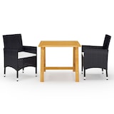 thumbnail of Helloshop26 - Conjunto de comedor de jardín exterior negro de 3 piezas 02_0013656