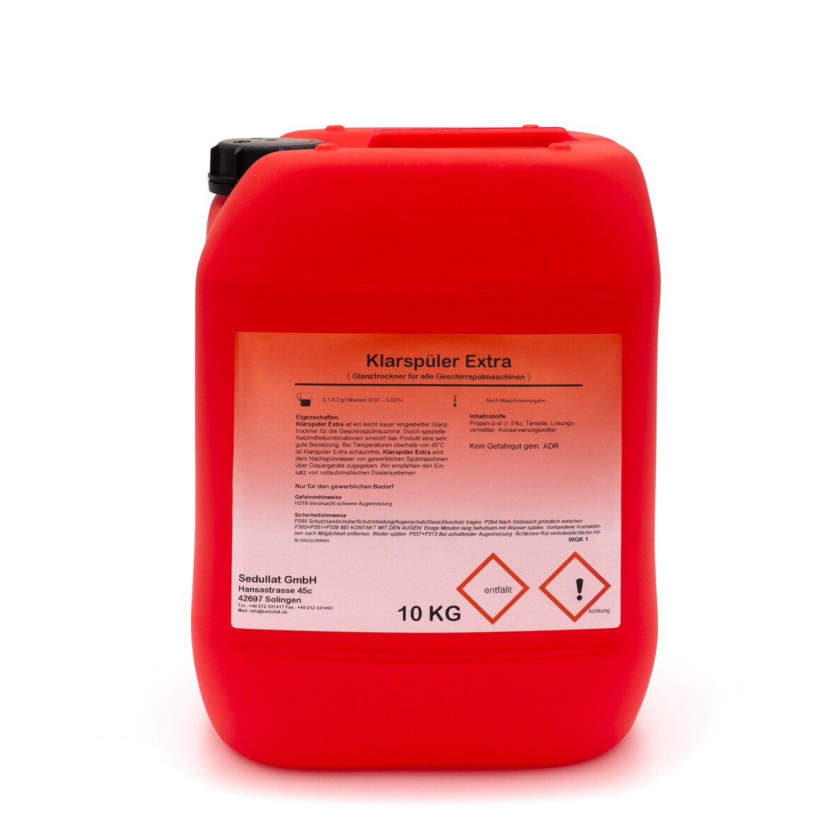 SeduClean Klarspülmittel Extra 10 L