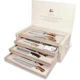 thumbnail of Coltellerie Berti - Il Trinciante Completo - Set coltelli Cucina forgiati - 14 pezzi - Manico Plenum in Cornotech