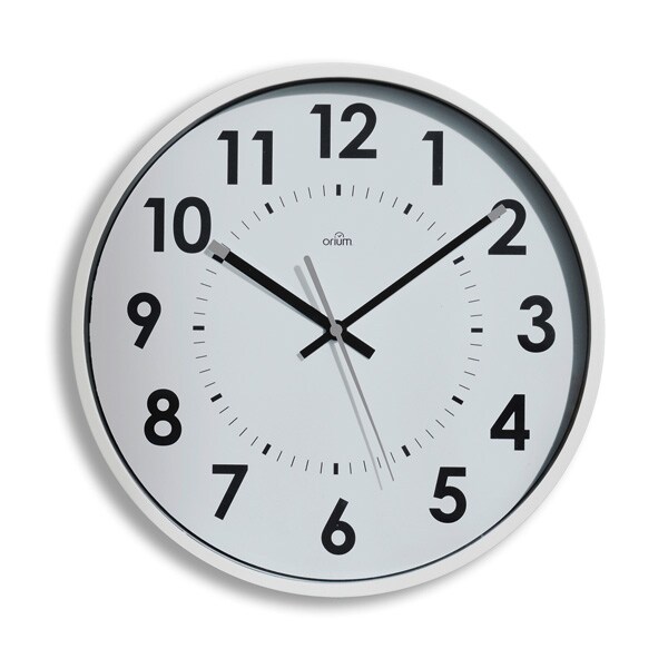 Horloge analogique murale blanche