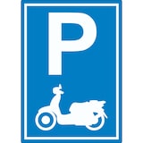 thumbnail of Parkplatz Motorroller Aufkleber A9 (37x52mm)