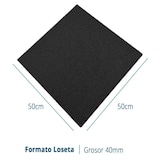 thumbnail of Arquiservi - Pack Ahorro Loseta de Caucho Exterior Negro 50x50x40mm (8UD/2m2) Suelo Antideslizante y Drenante para Parques y Terrazas