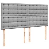thumbnail of vidaXL Ottoman-Bett mit Matratze & LEDs Hellgrau 160x200 cm Stoff