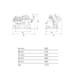 thumbnail of Fac - Elektrische zwaartekrachtsnijmachine CURVYLINE C 220 AF met vaste slijper