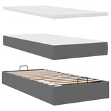 thumbnail of vidaXL Ottoman-Bett mit Matratzen Dunkelgrau 200x200 cm Stoff