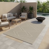 thumbnail of Teppich Outdoor Boho Wetterfest Waschbar Strapazierfähig Balkon Terrasse Küche OEKO-TEX Beige 80x150 cm – CORTINA von Kadima Design