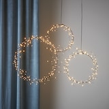 thumbnail of LED Kranz Draht Türkranz Wandkranz Leuchtkranz Dekokranz 95LED D: 24cm Innen
