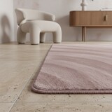 thumbnail of Teppich Waschbar Uni Modern Strapazierfähig Esszimmer Flur Rosa 140x200 cm OEKO-TEX Schadstoffgeprüft Gekettelt – ISAR von Kadima Design