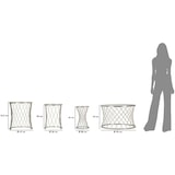 thumbnail of Conjunto mesa noah prateado 4 peças cm ø 70x45-47x54,5-36x50-28x45