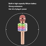 thumbnail of Microphone Sans Fil LED Bluetooth Avec Réduction De Bruit Et Effets Sonores Rose YONIS