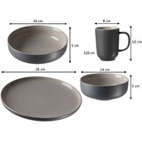 thumbnail of Ritzenhoff & Breker JASPER XXL Kombiservice grau & schwarz für 8 Personen