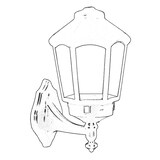 thumbnail of Aplique de Pared Exterior en color Negro 25x20x43cm WellHome Baikal