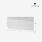 thumbnail of Hot Spot Slimcurve Heizgerät 80x40cm 40m² 2000W 5-40°C LED IP24 weiß Weiß