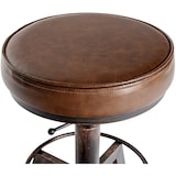 thumbnail of Taburete Destin en polipiel ajustable en altura Bronce