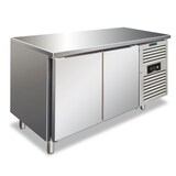 thumbnail of Tavolo refrigerato inox Pasticceria 2 porte ventilato tropicalizzato sbrinamento automatico temperatura +2°C/+8°C misure LxPxH 151x80x86 cm PXF2100T