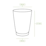 thumbnail of Coffee to go Becher aus Pappe (beschichtet) doppelwandig, 300 ml / 12 oz, Ø 90 mm, braun, innen weiß, 50 Stück