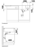 thumbnail of Blanco Silgranit Spülbecken mit Abtropffläche und Restebecken, Axia III 6 S-F, Weiß 990 x 500 mm, Hauptbecken rechts