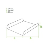 thumbnail of MONOUSO - Pappschale weiß für Waffeln 15x13x2 cm (100 Stück)