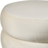 thumbnail of tectake Hocker Altu, gestoffeerd, opbergruimte - Fluweellook crèmewit - 405357