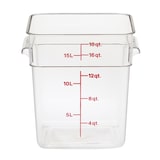 thumbnail of CAMBRO - 18SFSCW-135 - Recipiente quadrado 17,2 L - 25,6 x 31 x 32 cm - Transparente (Tampa não incluída)