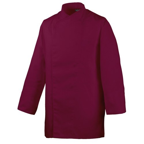 HACCP-Kochjacke langarm, mit Druckknöpfen, Innentaschen : bordeaux 65% Polyester 35%Baumwolle 220 g/m² 4XL